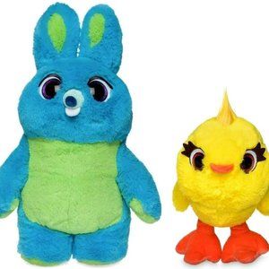 Disney Store Toy Story 4 Talking Bunny & Ducky Plush Set